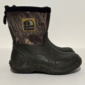 Hodgman Boots Kids Boys Youth size 12 Chore Muck‎ Camo Mid Waterproof